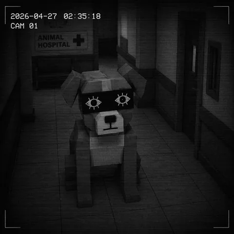 Stylised illustration of the Censored Eyes CCTV tell: a security feed with a black box over the animal's eyes.